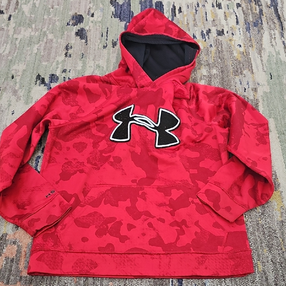 Under Armour Kids Camo Red Hoodie